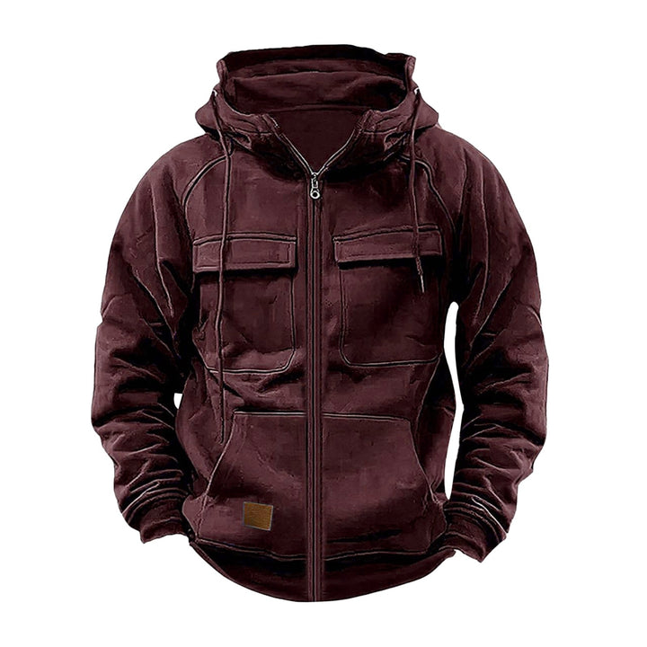Herren Funktionale Kapuzenjacke mit praktischen Taschen Echoarchiv