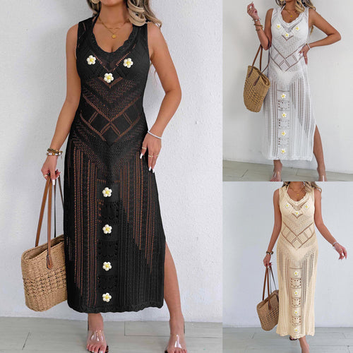 Damen Häkel-Kleid mit floralem Design Echo Archiv