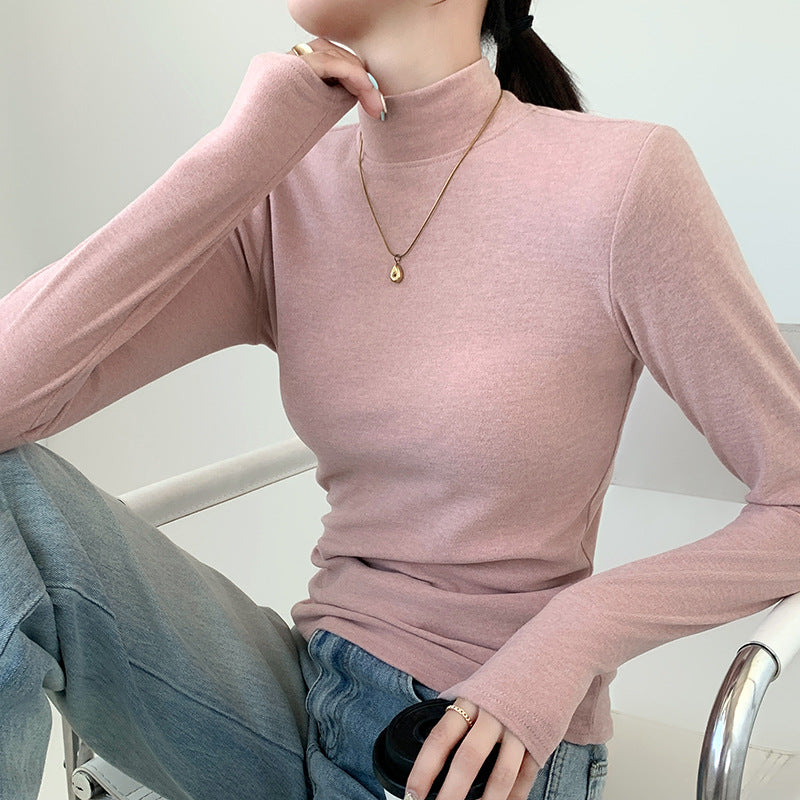 Damen Elegant und Bequem Langarmshirt mit Stehkragen Echo Archiv