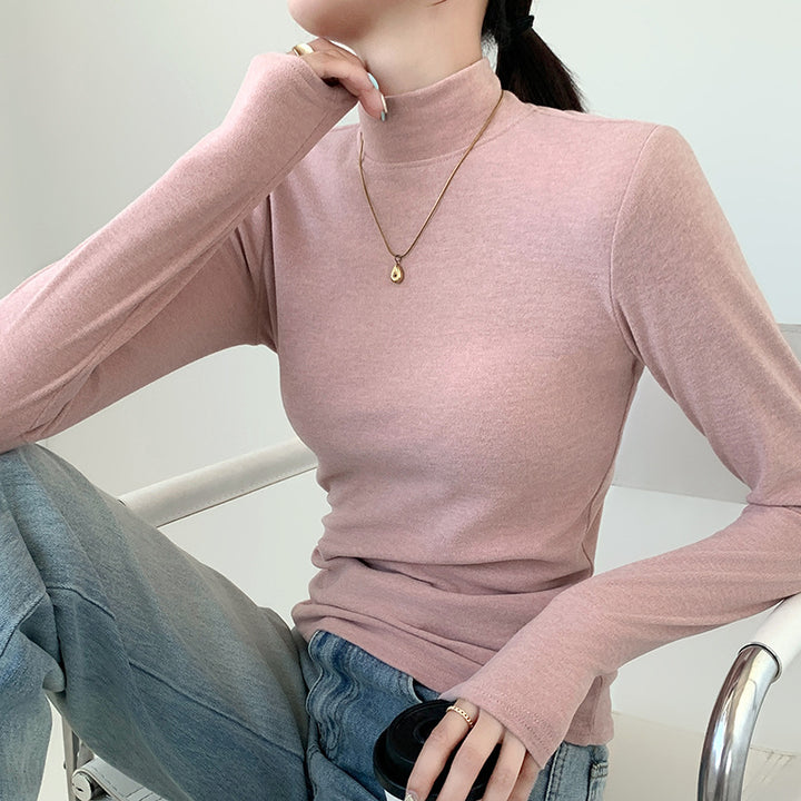 Damen Elegantes Langarmshirt mit hohem Kragen Echo Archiv