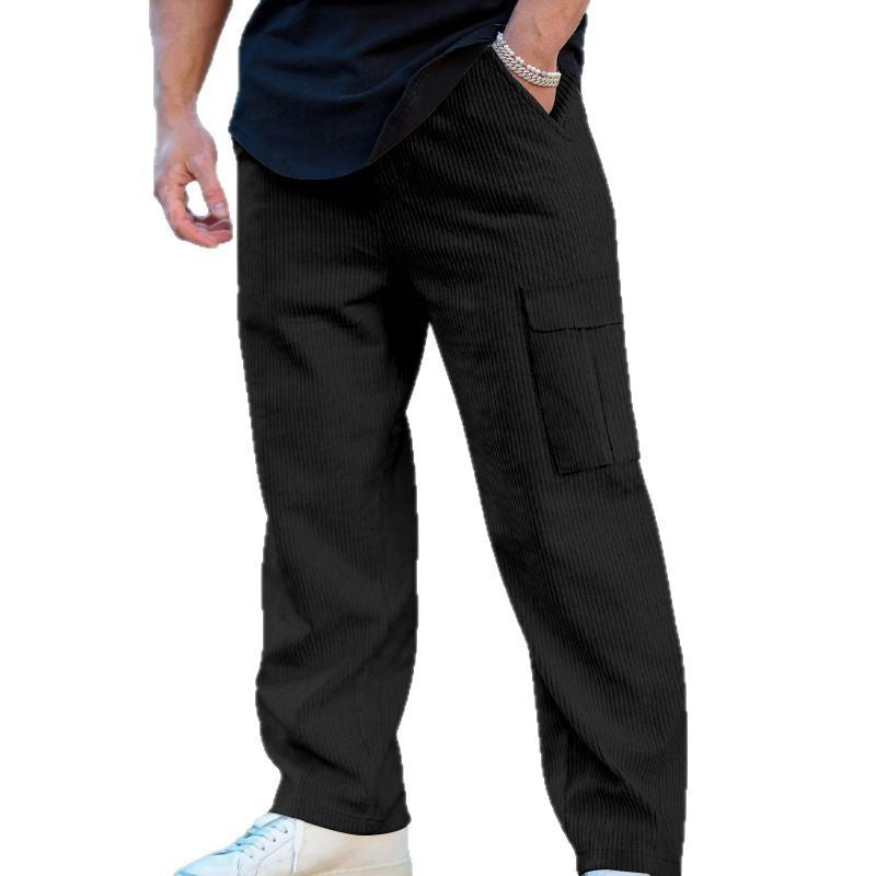 Herren lässige Cargo-Hose mit elastischem Bund und praktischen Taschen Echoarchiv