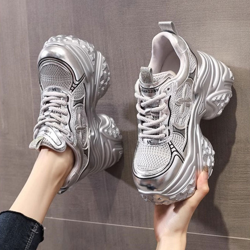 Damen Chunky Sneakers mit voluminösem Profil und atmungsaktiver Struktur Echo Archiv