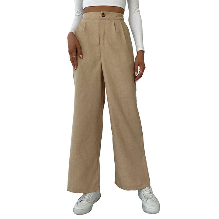 Damen Elegante Hochwaisted Hose mit weitem Bein Echo Archiv