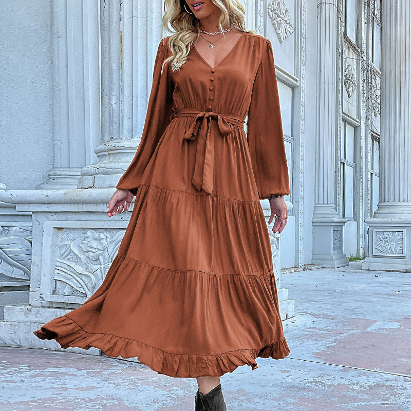 Damen Lange Bluse mit Taillengürtel Echo Archiv