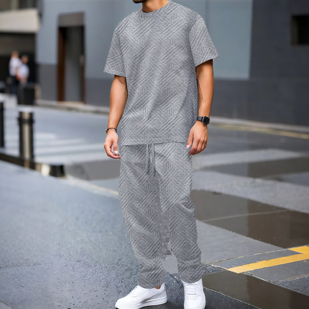 Herren lässiger Freizeitlook mit strukturierter Oberfläche Echoarchiv