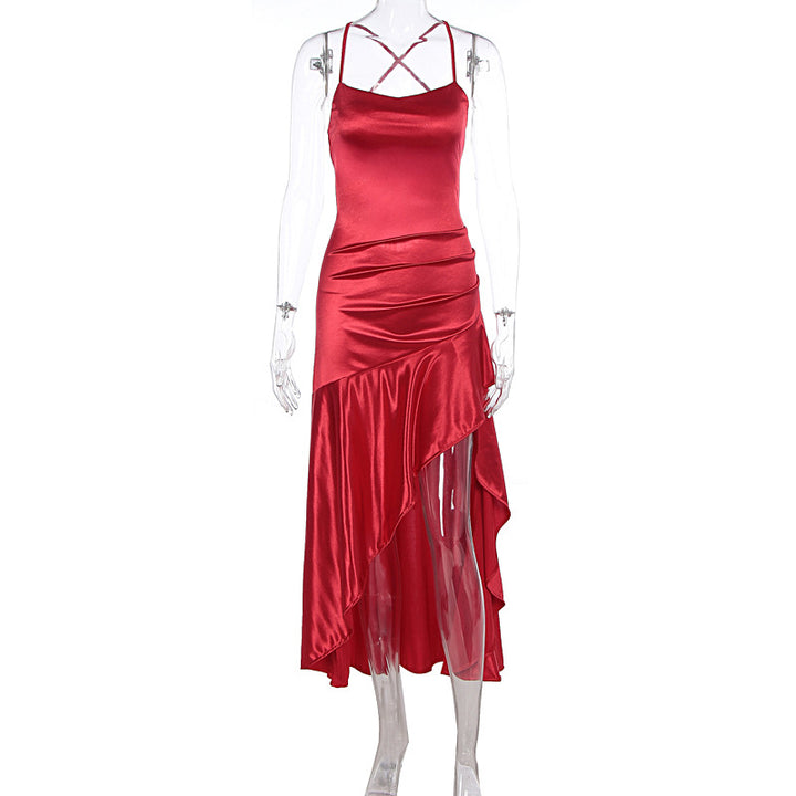 Damen Satin Abendkleid Echo Archiv