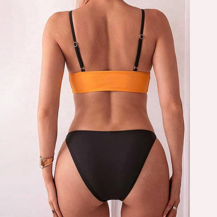 Damen Bikini-Oberteil mit kunstvollem Musterdruck und verstellbaren Trägern Echo Archiv
