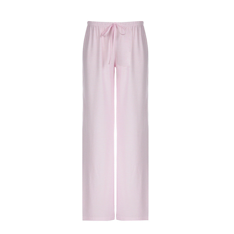 Damen nan leichte Jersey Loungehose mit Tunnelzug und weitem Bein Echo Archiv