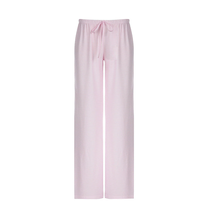 Damen nan leichte Jersey Loungehose mit Tunnelzug und weitem Bein Echo Archiv
