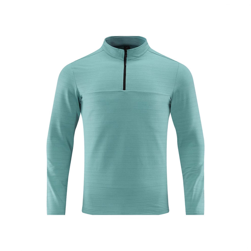 Herren Funktions-Halbzip-Langarmshirt mit Stehkragen und atmungsaktivem Stretchmaterial Echoarchiv