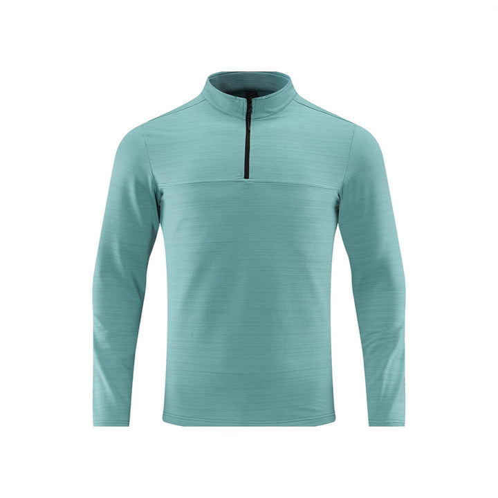 Herren Funktions-Halbzip-Langarmshirt mit Stehkragen und atmungsaktivem Stretchmaterial Echoarchiv