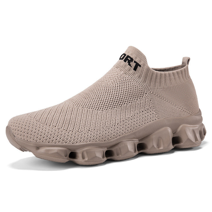 Unisex nan nahtloser Strick-Slip-On mit sockenähnlichem Schaft und skulpturierter Dämpfungssohle Echo Archiv