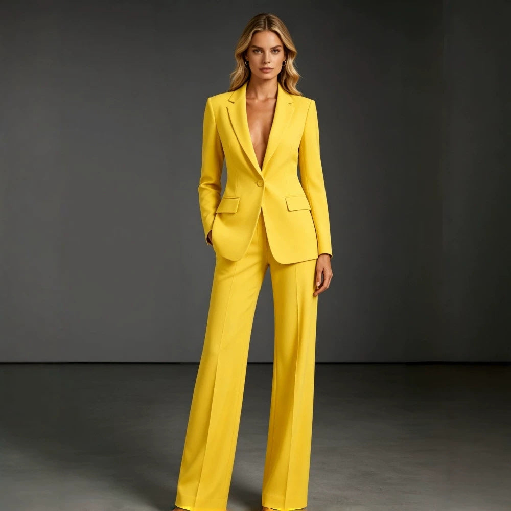 Damen Eleganter Anzug mit weitem Bein – Élanora