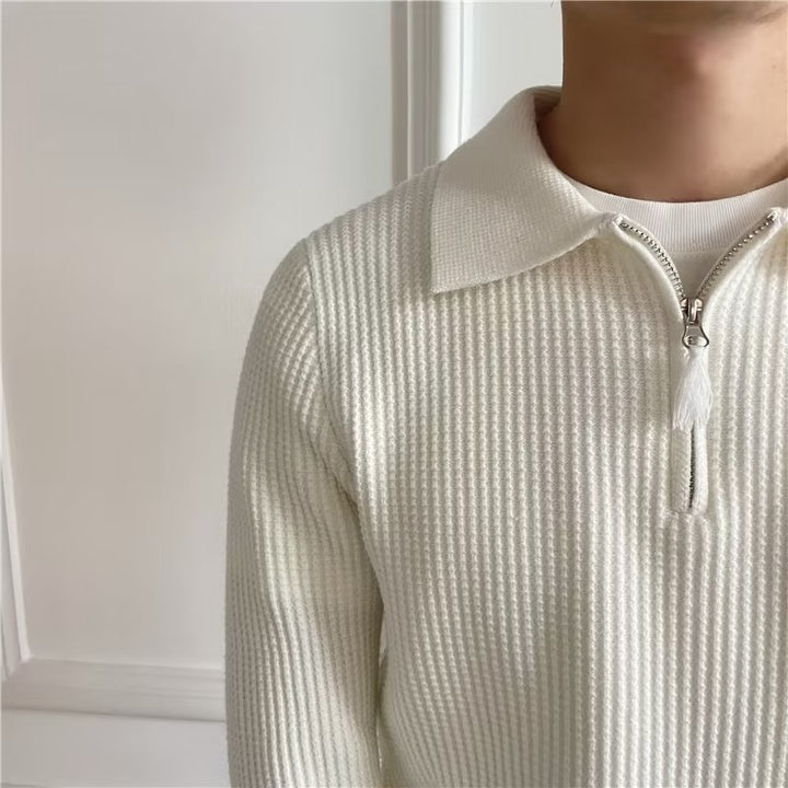 Herren Eleganter Pullover mit Reißverschluss Echo Archiv