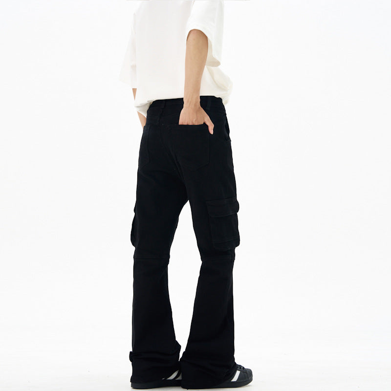 Damen Cargohose im Flared-Cut mit Utility-Taschen und verlängertem Saum Echo Archiv