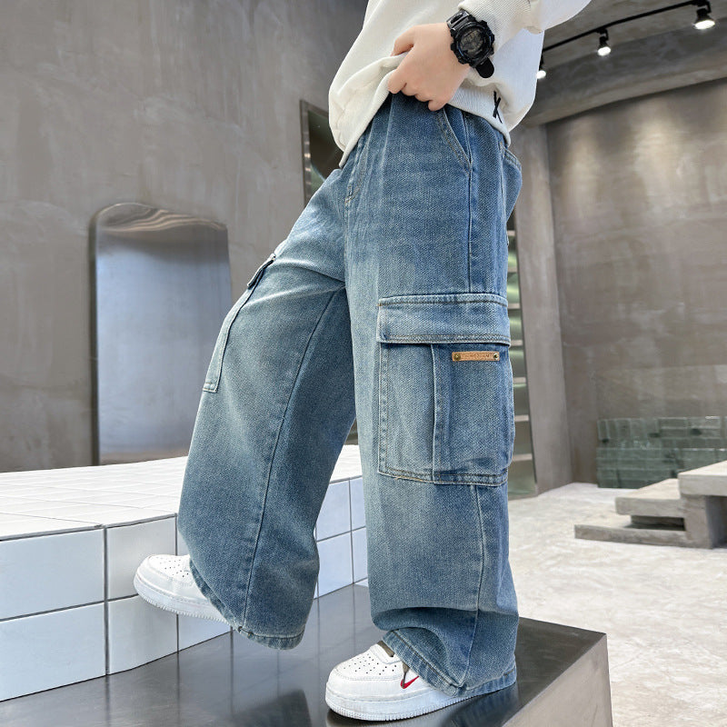 Herren Cargo-Jeans mit lässigem Schnitt und funktionalen Taschen Echo Archiv