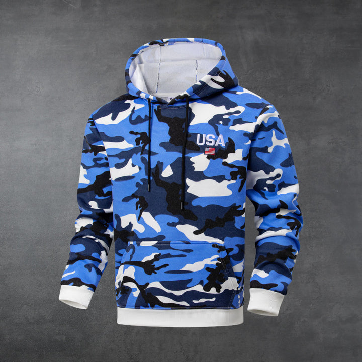 Herren Kapuzenpullover im Camouflage-Design Echo Archiv