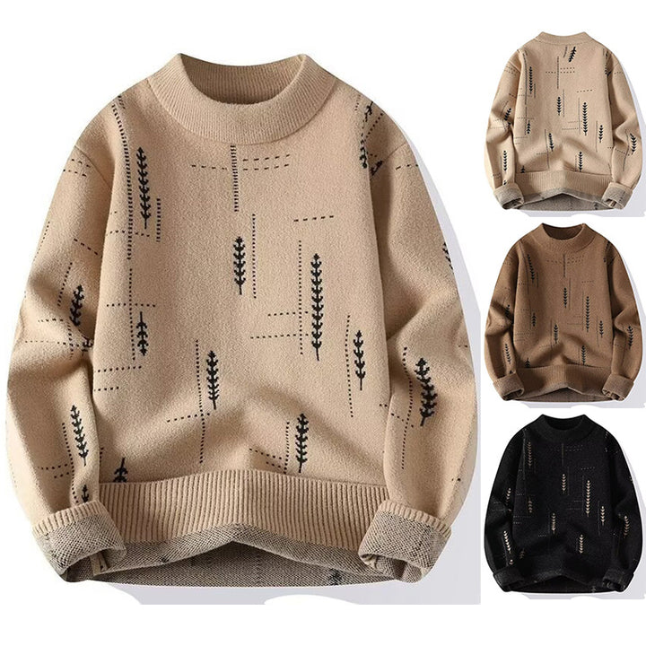 Damen Modischer Strickpullover mit floraler Applikation Echoarchiv