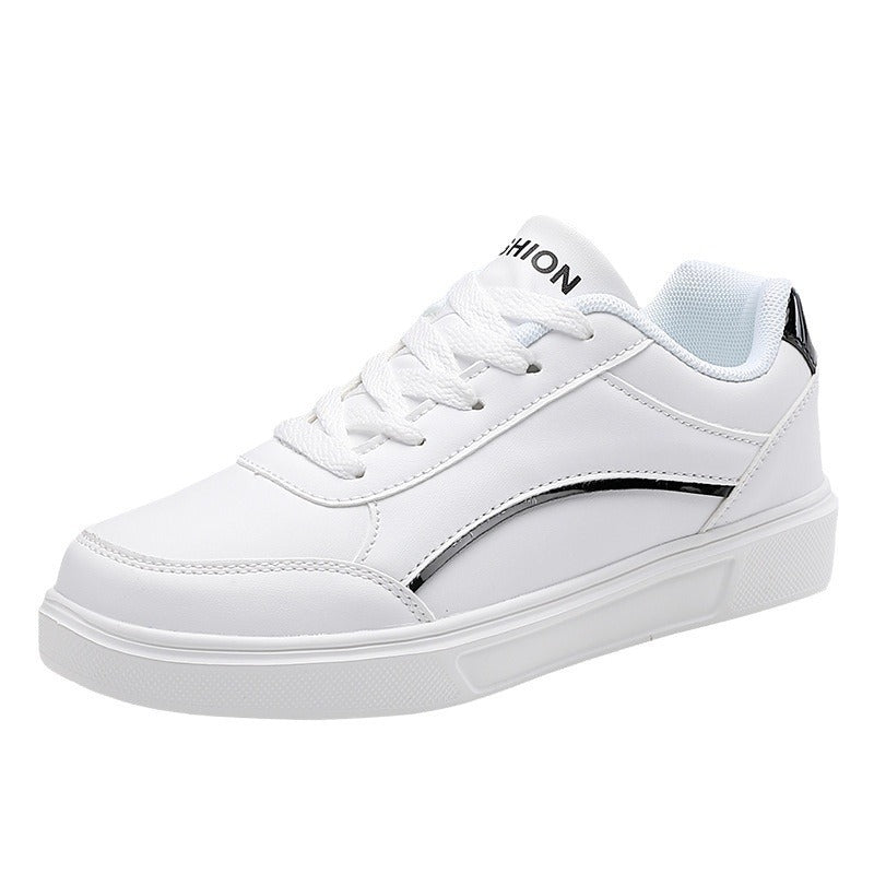 Unisex nan urbaner niedriger City-Sneaker mit veganem Kunstleder, dezenter Metallic-Zierkante und stoßdämpfender EVA-Laufsohle Echo Archiv