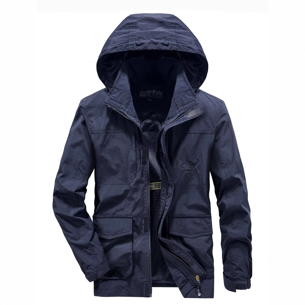 Herren Robuste Wetterjacke mit praktischen Taschen Echo Archiv
