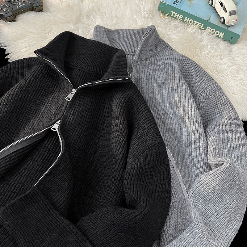 Damen Modischer Strickpullover mit hohem Kragen Echo Archiv