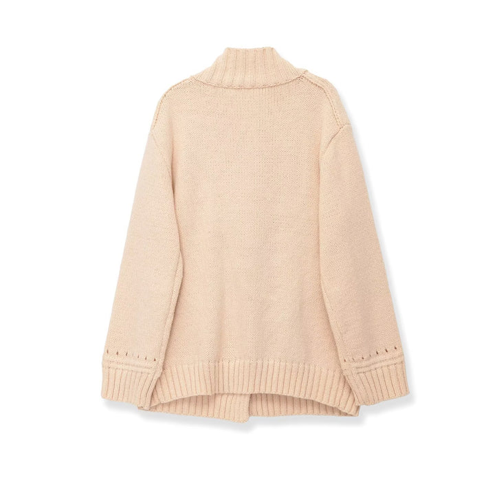 Damen Oversize Strickcardigan mit Bindegürtel und Schalkragen Echo Archiv