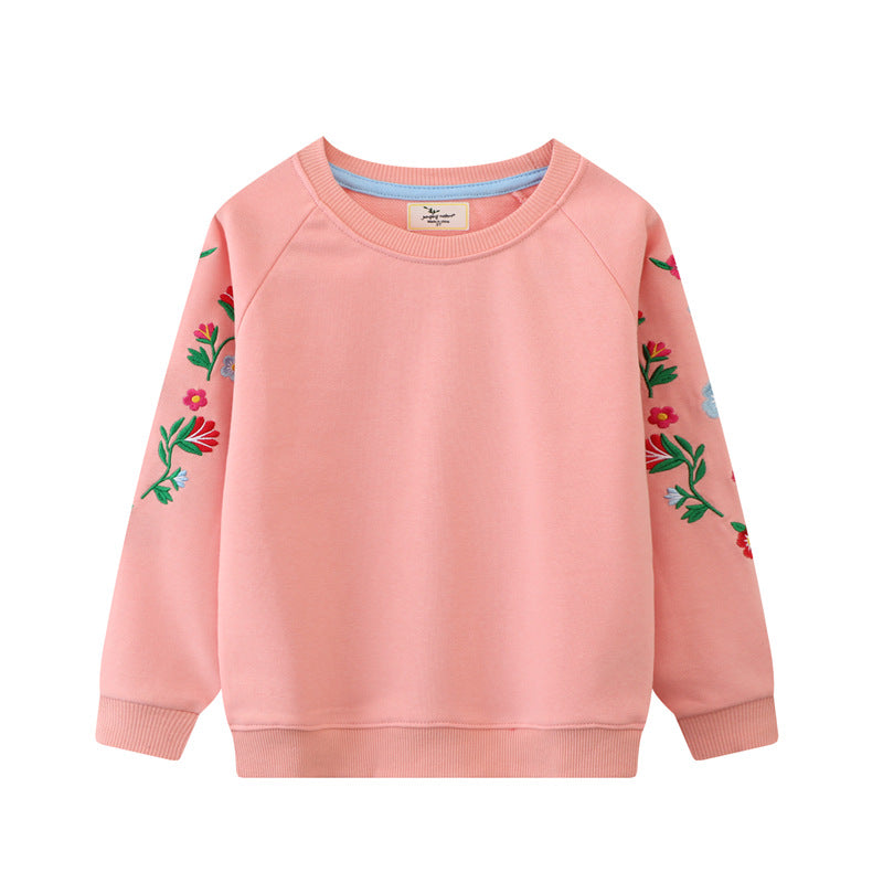 Damen Sweatshirt mit lebhaften Blumenstickereien Echo Archiv