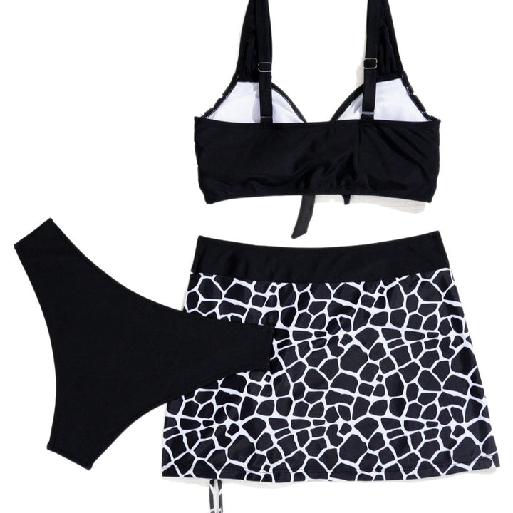 Damen Bikini-Oberteil mit Wickeloptik und Rüschendetails Echo Archiv