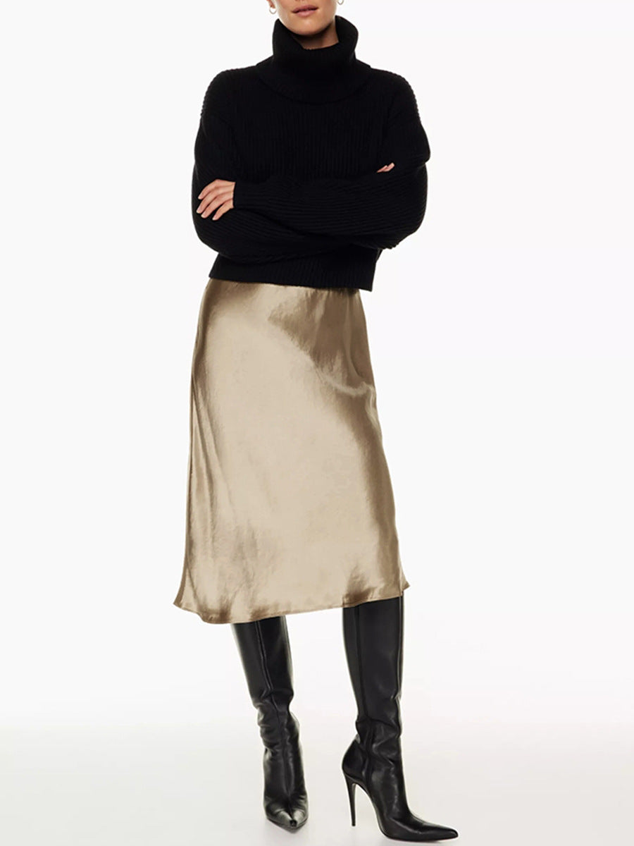 Damen Elegante und fließende Midibluse Echoarchiv