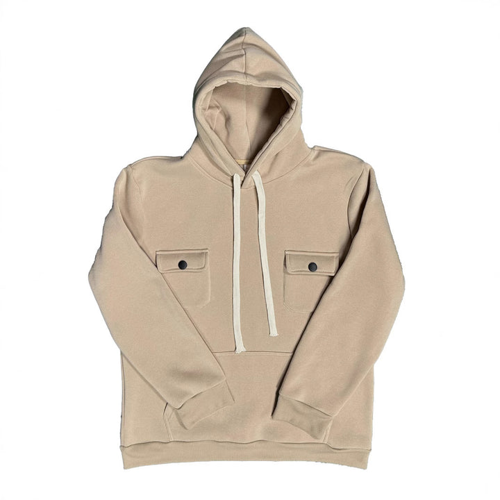 Herren Kapuzenpullover mit praktischen Taschen und strukturiertem Design Echoarchiv