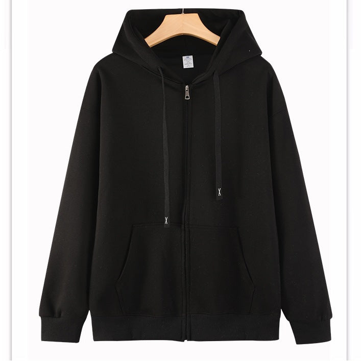 Unisex Oversize-Kapuzenjacke mit durchgehendem Reißverschluss & gerippten Bündchen Echoarchiv
