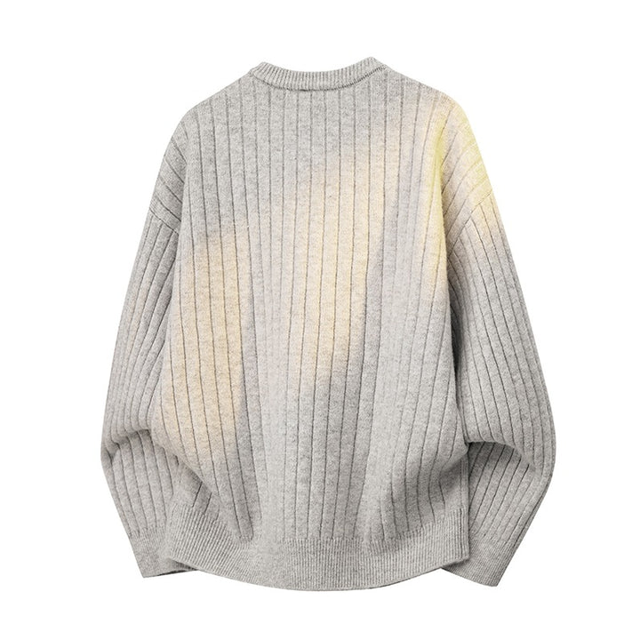 Herren Grobstruktur-Halbzip-Strickpullover mit Rippenstruktur Echoarchiv