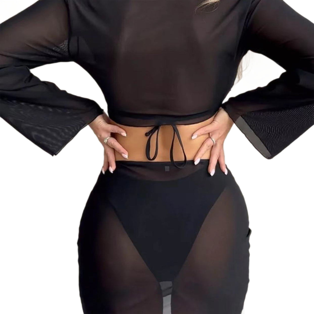 Damen Modisches Wickel-Badeoutfit Echo Archiv