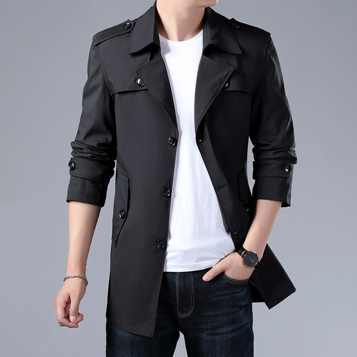 Herren Modische und elegante Trenchcoatjacke Echo Archiv