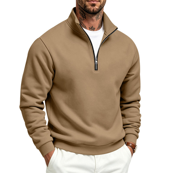 Herren Halbzip-Sweatshirt mit Troyerkragen und weicher Fleece-Innenseite – Norvane