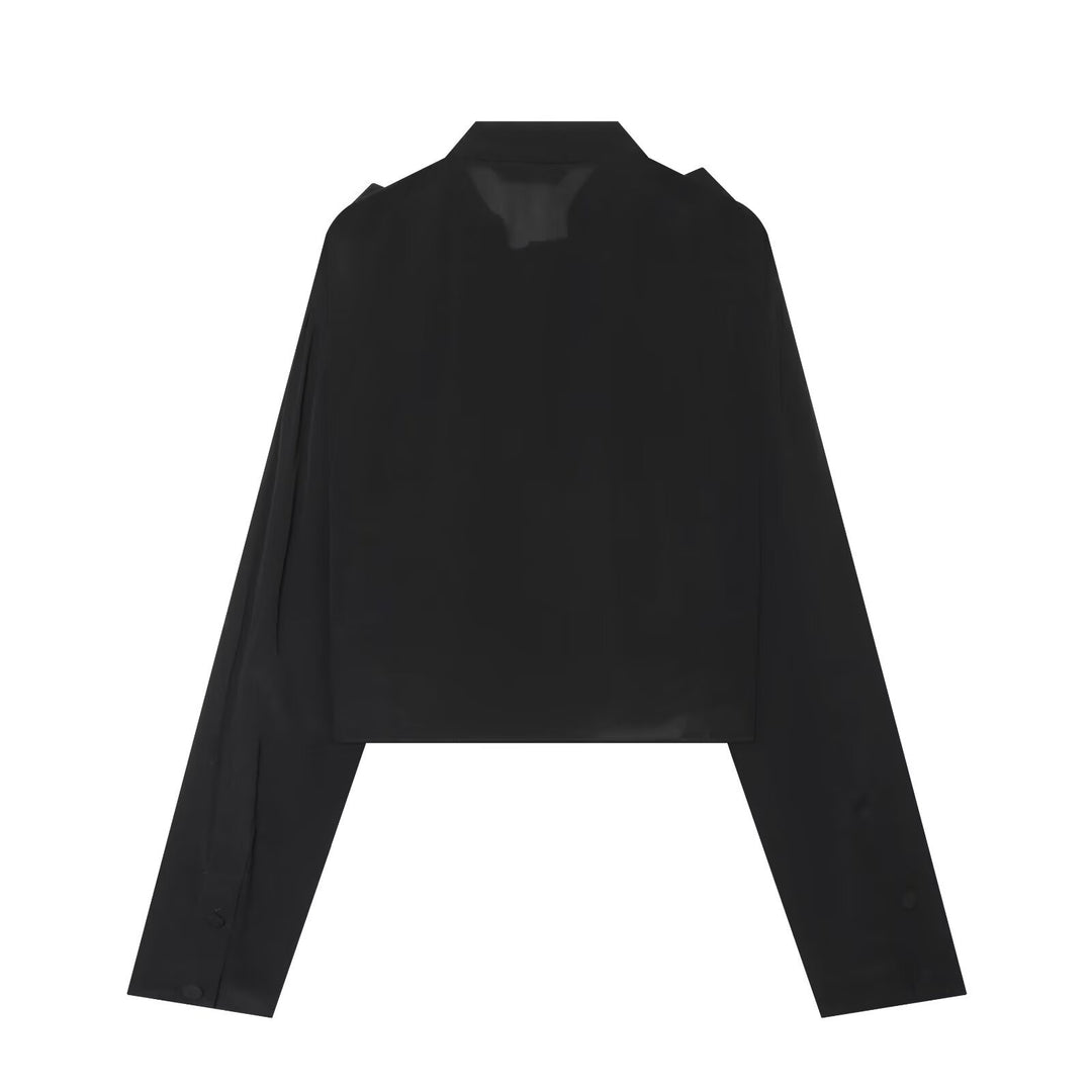 Damen Kurzjacke mit Lagenvolants, Stehkragen und verdeckter Knopfleiste Echo Archiv