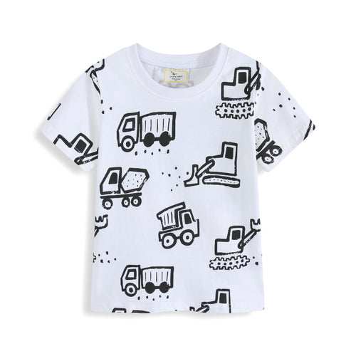 Jungen T-Shirt mit lustigem Baustellenmotiv Echo Archiv