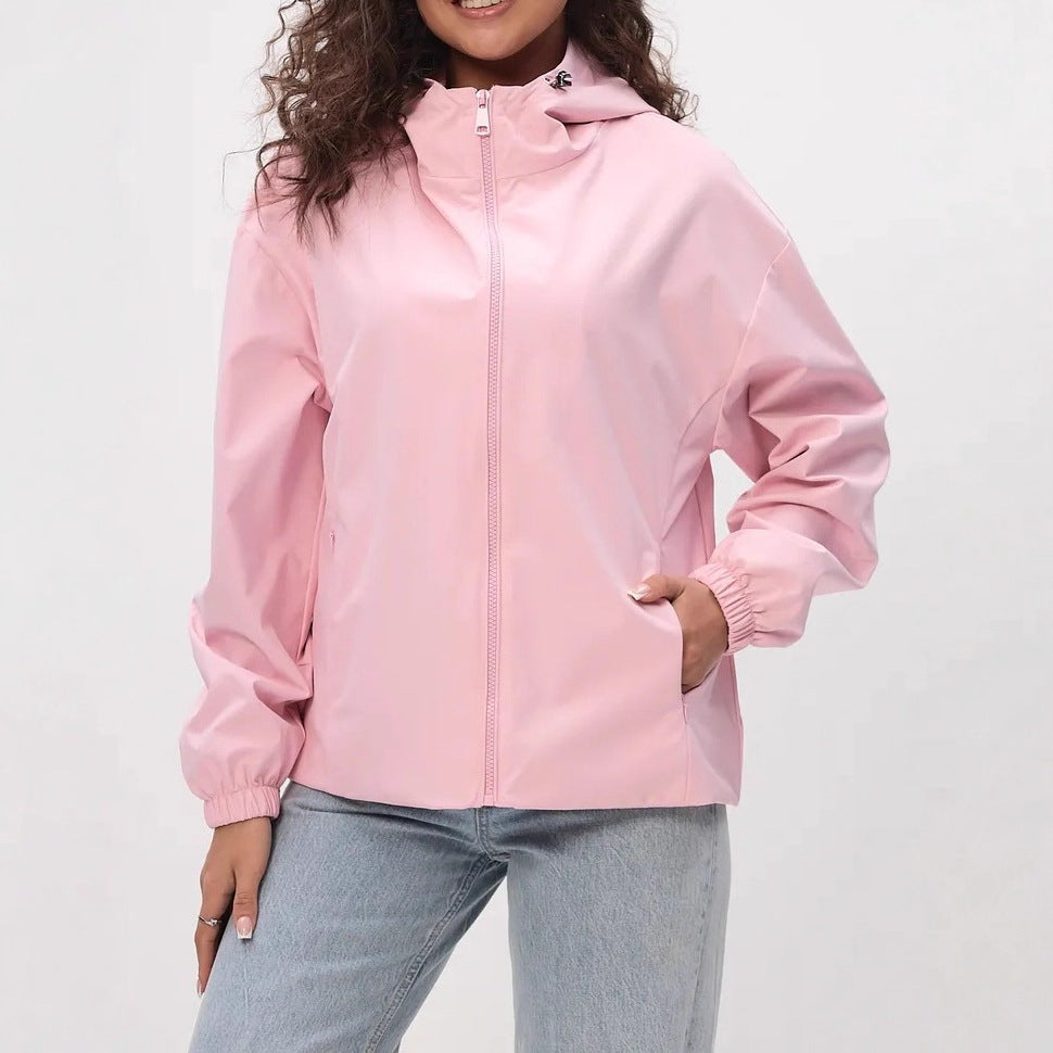 Damen Leichte Freizeitjacke mit Kapuze – Célinea