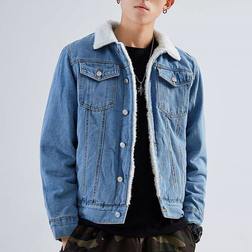 Herren Denimjacke mit weichem Innenfutter Echoarchiv