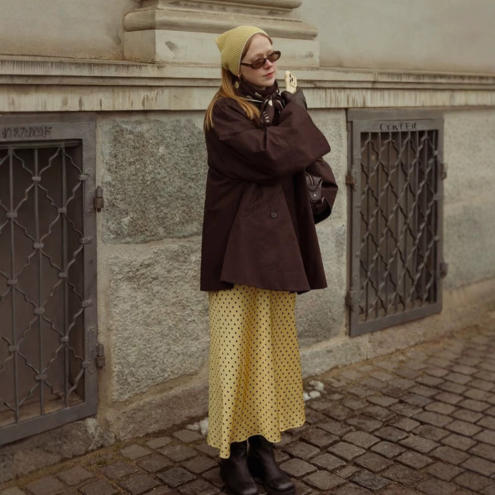 Damen Oversize Übergangsjacke mit Boxy-Schnitt und großen Eingrifftaschen Echoarchiv