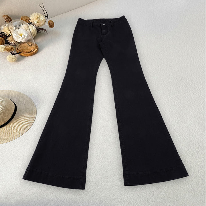 Damen nan ausgestellte Highwaist‑Schlaghose mit figurformender Taillenführung und weitem Bein Echo Archiv