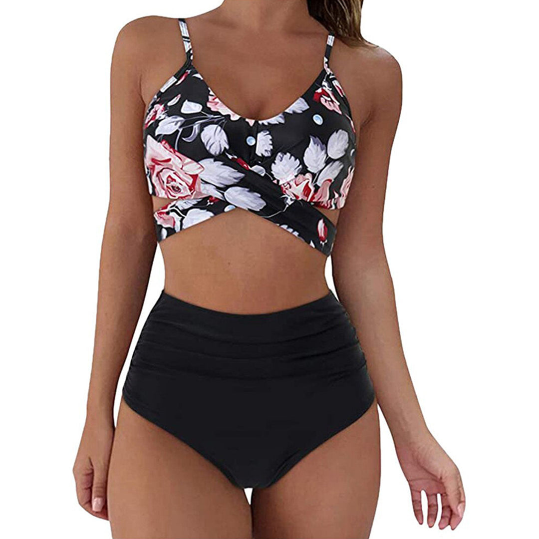 Damen Crop-Top Bikini-Set mit geflochtenem Design Echo Archiv