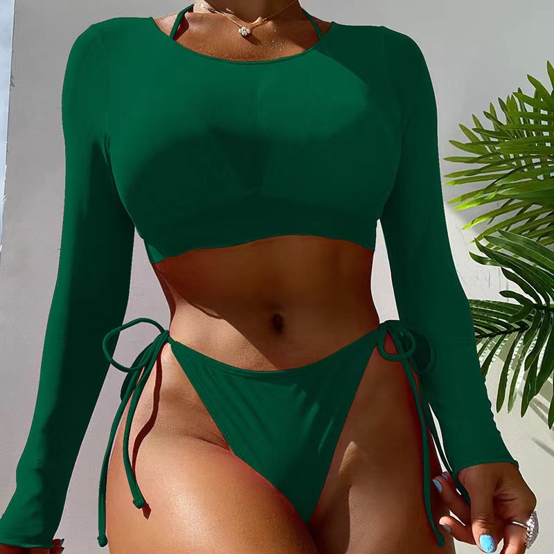 Damen Bikiniset mit langem Arm und verstellbaren Bändern Echo Archiv