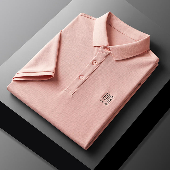 Herren klassisches Poloshirt mit feiner Piqué-Struktur und eleganten Details Echoarchiv