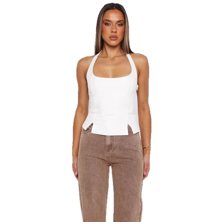 Damen Hochwertiges Trägershirt mit seitlichen Cut-Outs Echo Archiv