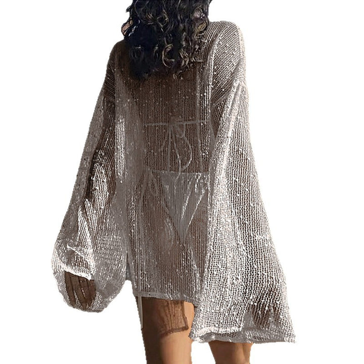 Damen transparente Strandbluse mit funkelndem Effekt Echo Archiv