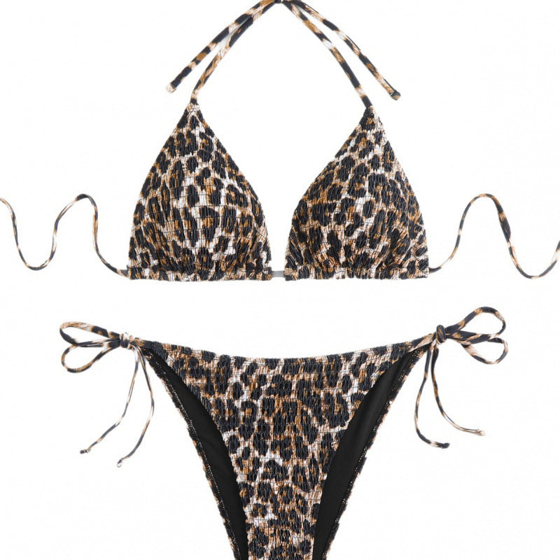 Damen Triangel-Bikini mit trendigem Animalprint und hohem Beinausschnitt Echo Archiv