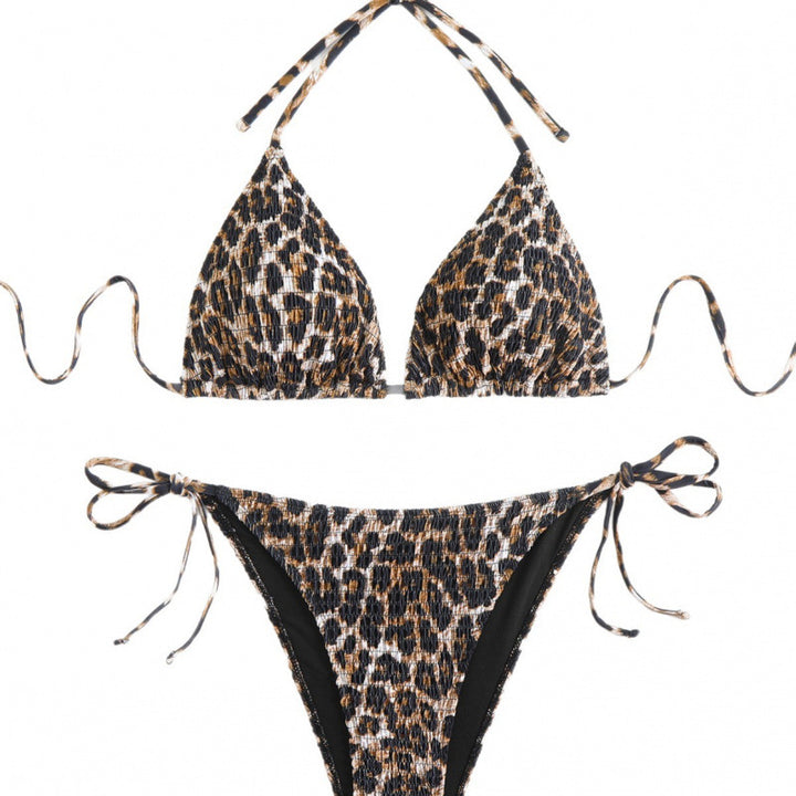 Damen Triangel-Bikini mit trendigem Animalprint und hohem Beinausschnitt Echo Archiv