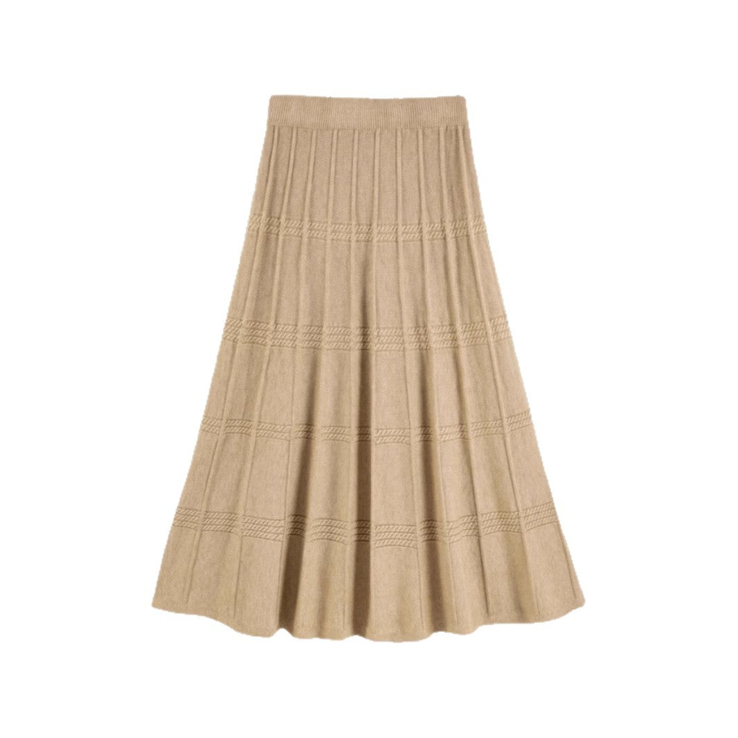 Damen Eleganter Strick-Maxirock Echo Archiv