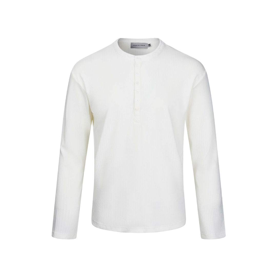 Herren Thermo-Waffelshirt mit Henley-Knopfleiste Echoarchiv